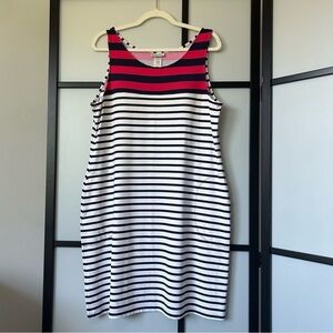 [XL] Tommy Bahama 2 PC Swimsuit Dress & Bikini Bottoms Blue & White Striped